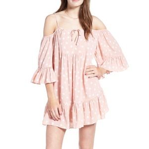 Tularosa - Hattie Shift Dress Blush cold shoulder